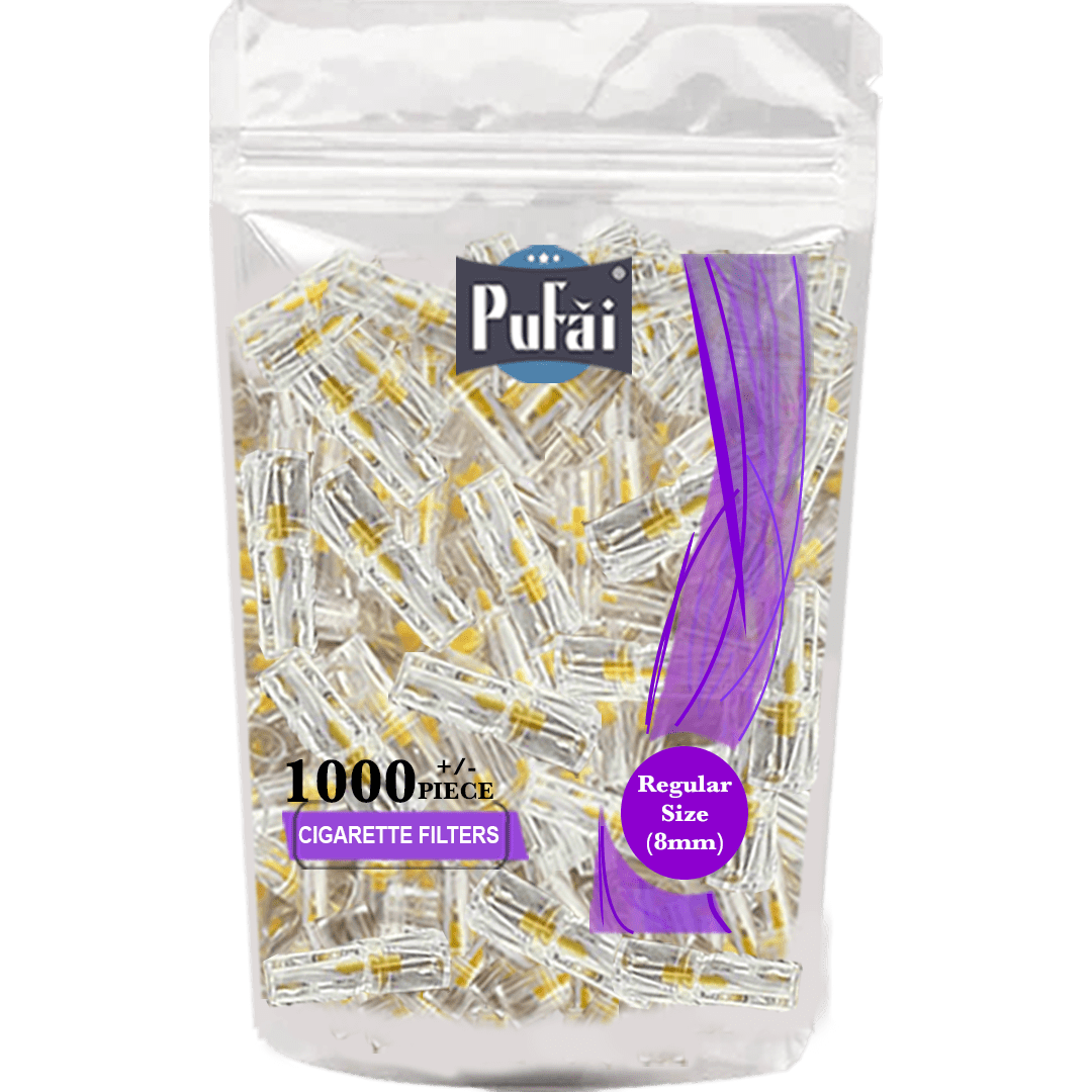 Disposable Cigarette Filters Regular Size 8 mm Bulk Pack