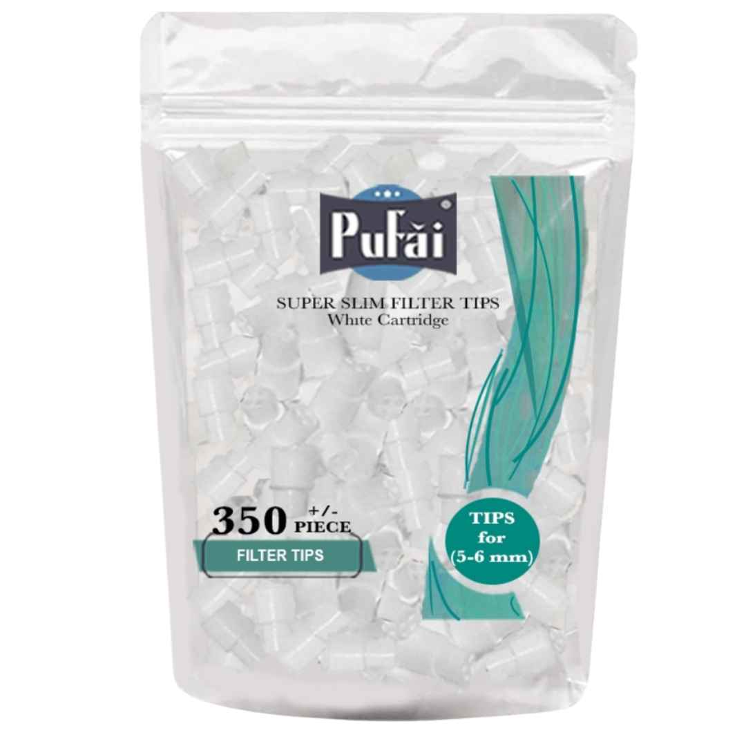 PUFAI 6 mm to 5 mm Slim Filter Adapters White 350 Pieces