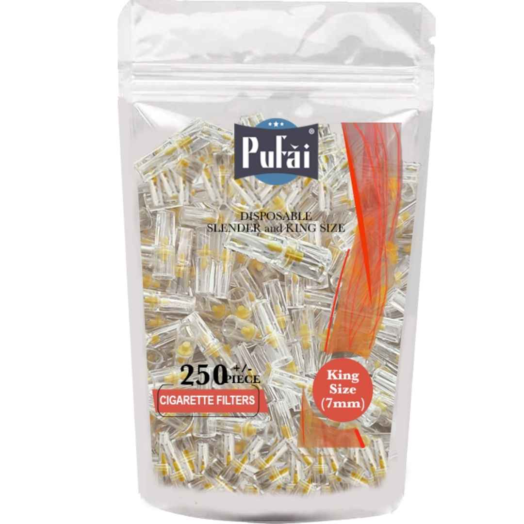 PUFAI Slender Cigarette Filters 7 mm 250 Pieces