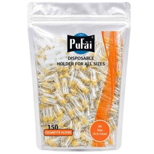 PUFAI Cigarette Filter Holders 5–7 mm Slim & Slender 150 Pieces