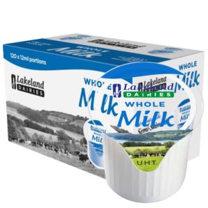 Lakeland UHT Whole Milk Portions – 120 Pots