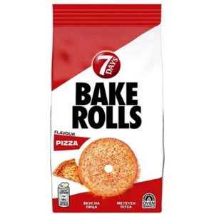 7 Days Pizza Bake Rolls 80g – Crispy Bread Snacks