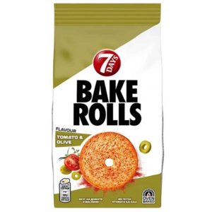 7 Days Tomato, Olives & Oregano Bake Rolls 80g