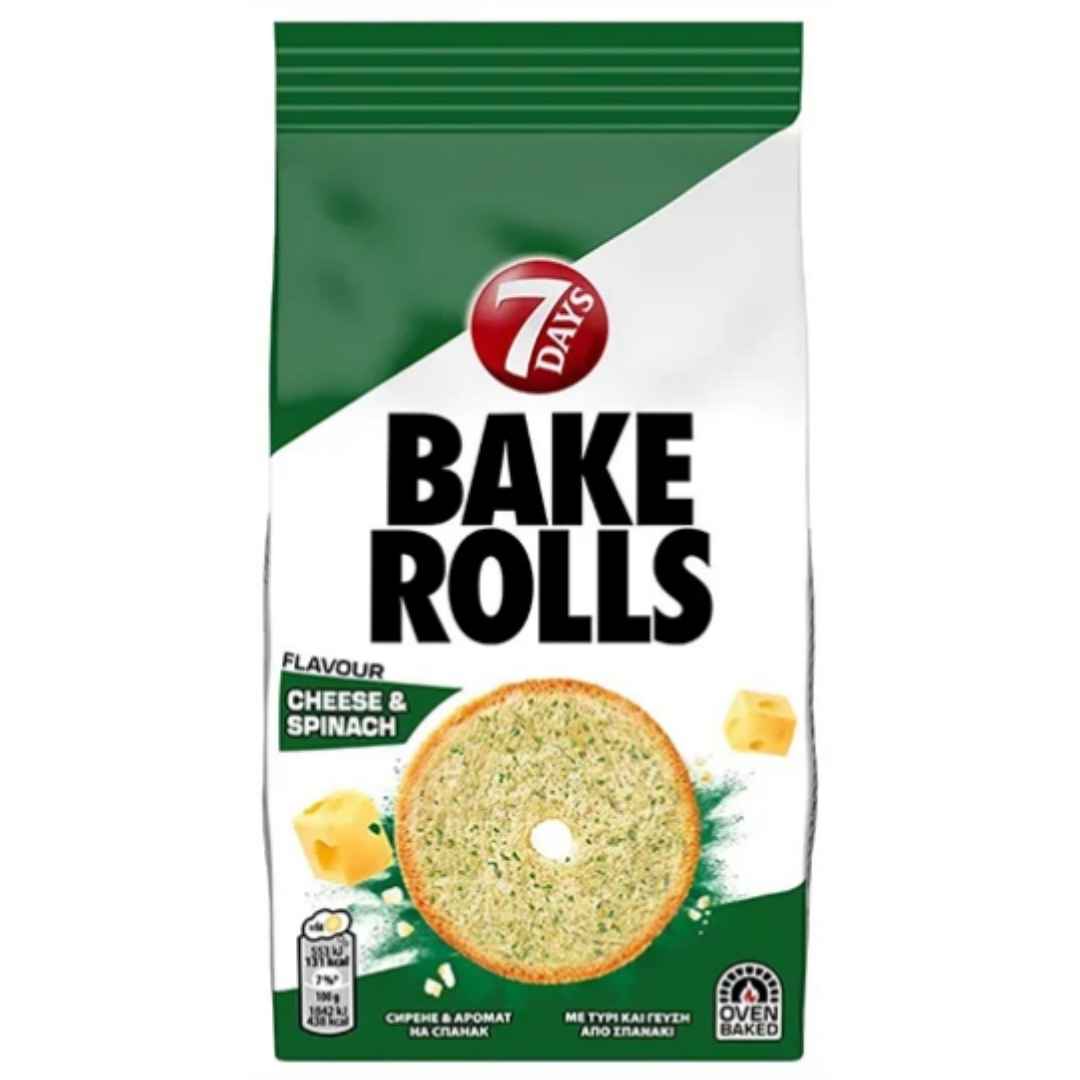 7 Days Cheese & Spinach Bake Rolls 80g – Bread Snacks