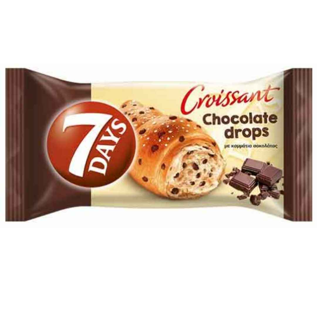 7 Days Chocolate Drops Croissant 70g – Sweet Pastry
