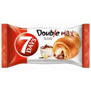 7 Days Double Croissant Cocoa & Vanilla Filling 80g