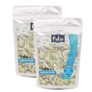 Pufai Slim Zigarette Filter Fit 5mm 6mm Teerblocker 600 Stück 2 Packungen